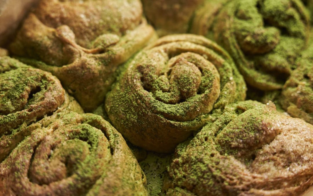 Recipe for Matcha-infused Cinnamon Rolls