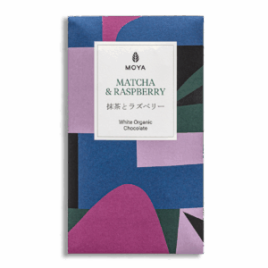 Matcha chocolate Bio with raspberries 80g