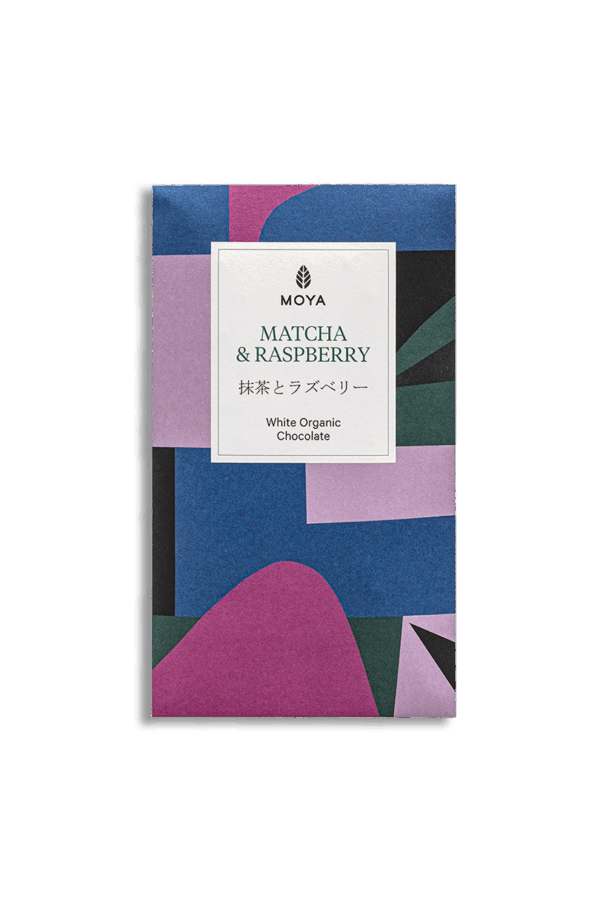 Matcha chocolate Bio with raspberries 80g