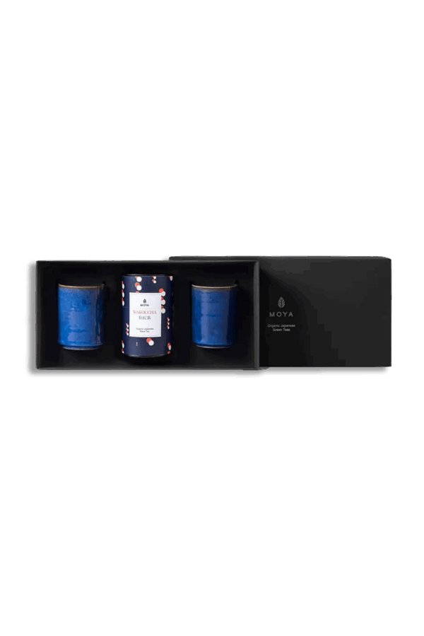 Moya tea & 2 Kaze mugs Organic leaf tea set