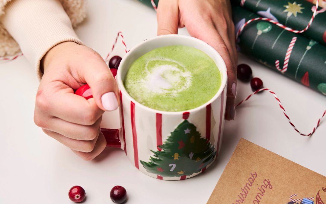 Matcha with cranberries