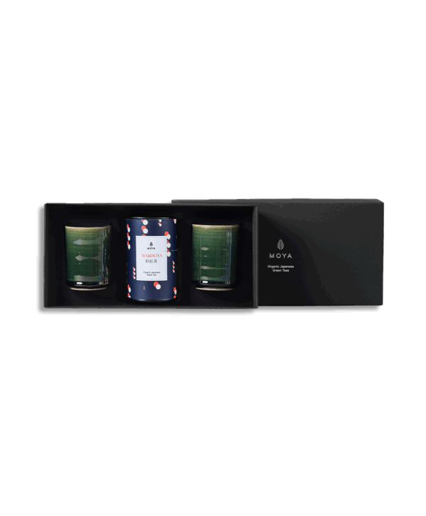 Moya tea & 2 Kasai mugs Organic leaf tea set