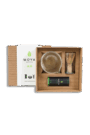 Moya Matcha Starter set glass matcha bowl with a spout