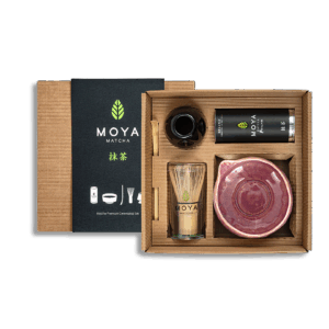 Moya Matcha Ceremonial Set Botan with a spout - Premium 30g