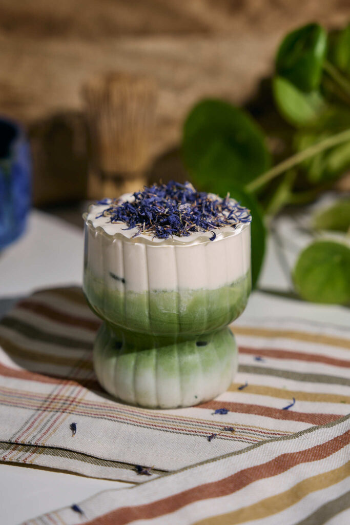 Earl Grey Matcha Foam
