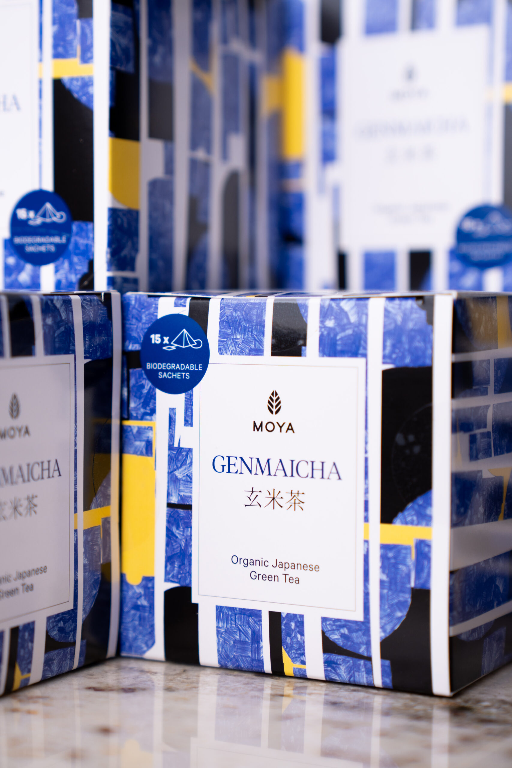 Moya Genmaicha Organic Japanese Green Tea in tea bags