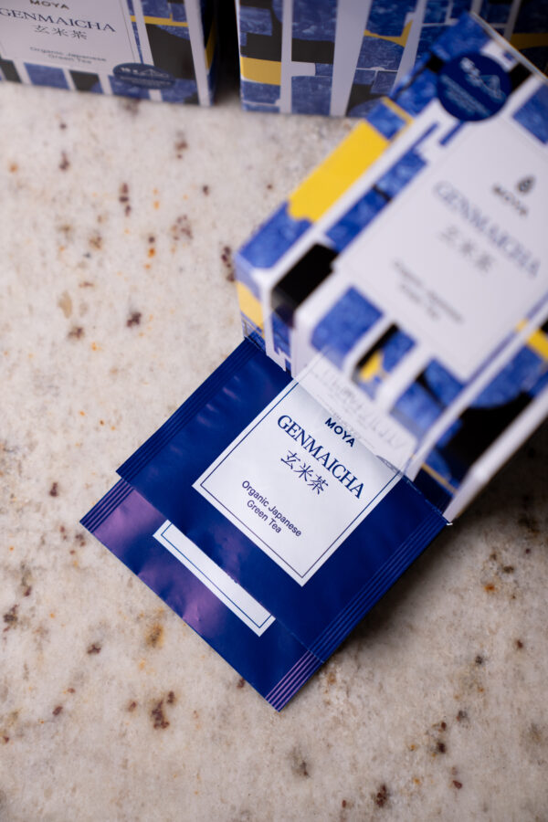 Moya Genmaicha Organic Japanese Green Tea in tea bags